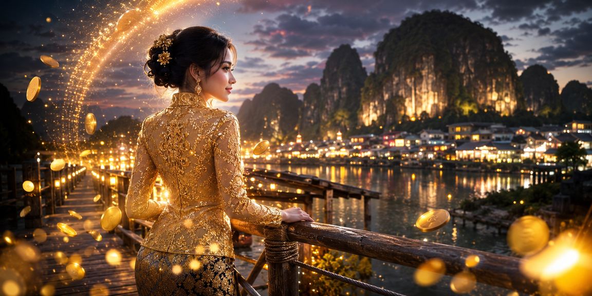Suasana kasino hiburan moden di Ipoh dengan pemain berpakaian kebaya menikmati permainan meja